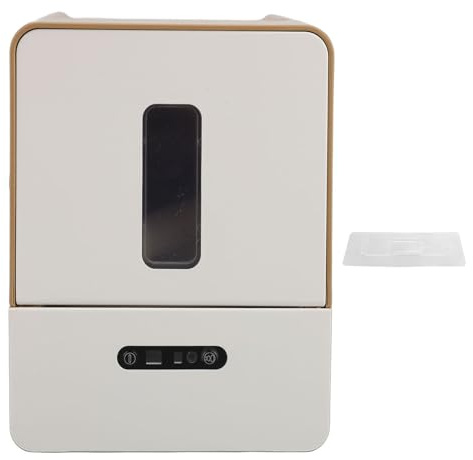 Toilettenpapierspender mit intelligentem Sensor, automatischer, an der Wand montierter Papierrollenhalter mit bewegungsaktiviertem LED-Nachtlicht, elektrisch, batteriebetrieben, (Braun)