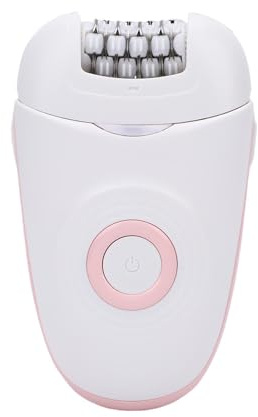 ZJchao 3-in-1-Haarentfernungsgerät für Damen, Elektrischer Haar-Epiliergerät mit Fußfeilenkopf, für den Heimgebrauch (Rosa)