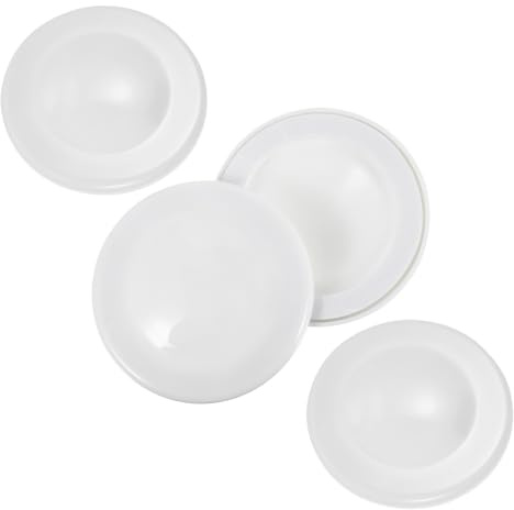 OSALADI Tapones para Agujeros de Pared 4 Unidades para Tuberías Cubierta Ciega para Uso Doméstico en Baños
