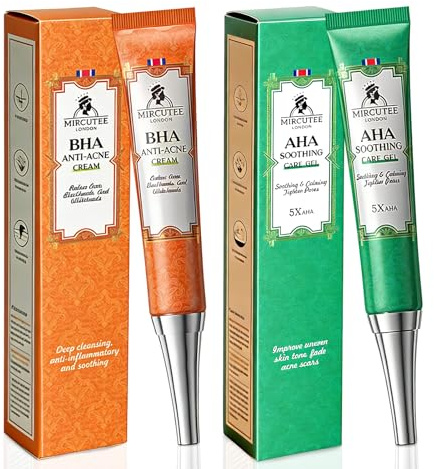 2 Tubetti 20g Crema Per Acne, Crema Brufoli Viso Riduce Sebo E Pori Meno Visibili, Idratante Gel Per Acne, Riducendo la Ruvidità Della Pelle, Uomo E Donna