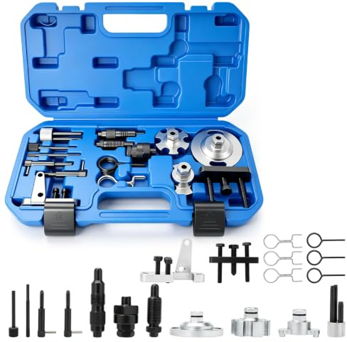 HEBERUCK Kit Calage Distribution Motor Einstellwerkzeug für VW Audi A6L 2.7, Q7 3.0 TDi, 4.0 4.2 Tdi V8, Outil de Réglage de la Courroie de Distribution du Moteur