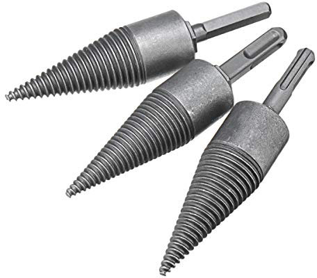 TuToy 32Mm allumant le peu de foret de diviseur de bois de chauffage le sort de foret fendu de bois de chauffage hex/Sds plus/tige de Suqare pour le foret de puissance - 3#