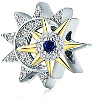 Drömfångare berlock äkta 925 sterling silver berlock med CZ änglavingar hjärta berlock pärlor lyckoängel berlocker för armband, Kristall