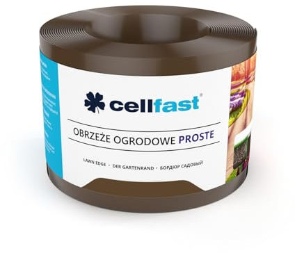Cellfast Bordo dritto alto 15 cm e lungo 9 m, 30-212H, marrone