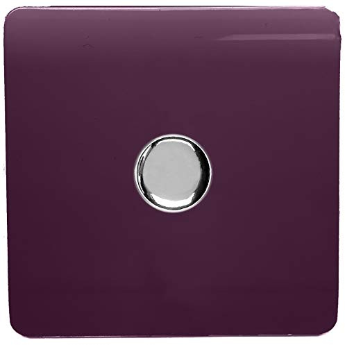 Trendi Artistic Modern Glossy Tactile 1 Gang 2 Way 120w LED Dimmer Switch