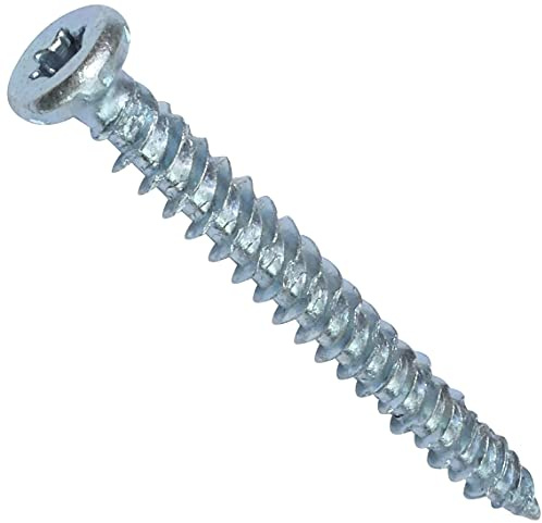 AERZETIX - Lot de 100 Vis d'Ancrage Direct pour Béton Ø7.5x72mm Tête Fraisée Conique à Empreinte Étoile T30 Fixation Directe sans Cheville