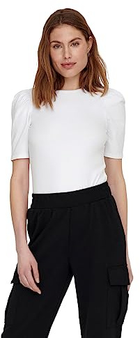ONLY Women's Onllive Love 2/4 - Top da Donna, Taglia M, Colore: Bianco, Bianco, M