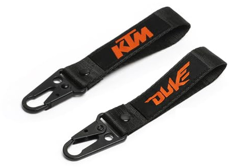 BUNCC Motorrad Polyester Stickerei Schlüsselring Anhänger Schlüsselring hängende Schnallen Lanyard Schlüsselkette für KTM