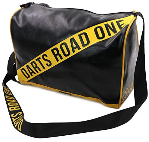 CUESOUL Darts Road ONE Öl Wachs PU Leder Gym Duffle Weekender Bag mit verstellbarem Schulterriemen