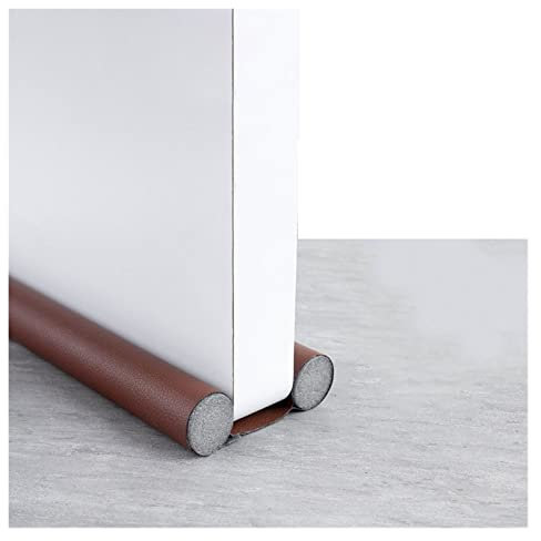 Türraumfüller Zugluftstopper Unter Der Tür Länge 93 Cm/36,6 Zoll (Farbe : PU Brown B, Size : 2 STK)