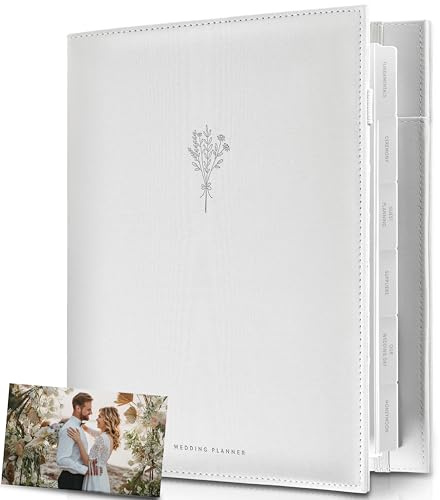 Scribble & Dot™ L'elegante raccoglitore e organizer per la sposa | Tessuto avvolto in una scatola regalo | Pagine spesse, copertina imbottita | Ogni passo del matrimonio gestito senza sforzo.