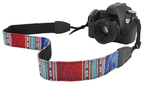 CABLEPELADO Correa de cámara, Correa de Hombro para cámara, cinturón de Seguridad para la cámara, Hebillas de liberación rápida, Apto para Cámaras SLR DSLR DSLR Universal, Vintage (Tipo 7)