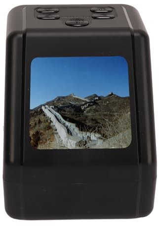 Scanner per Pellicole Digitali, Scanner per Negativi per Diapositive con Schermo da 2 Pollici con Retroilluminazione a LED, Converte 135 126 110 Diapositive da 8 Mm in Scanner