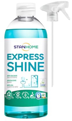 STANHOME Express Shine Limpieza Baño Antical Desincrustante, Limpiador Wc, elimina Suciedad y Cal (500ml) (1)