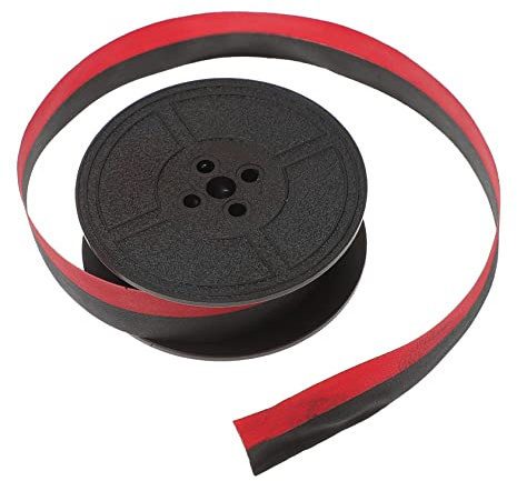 STOBOK Schreibmaschinenband Tintenband Rotes Und Schwarzes Band Kompatibel Für Schreibmaschinendrucker Spulenband Mit Hochfestem Nylonband Und Hochwertiger Für Klare Ohne Verblassen