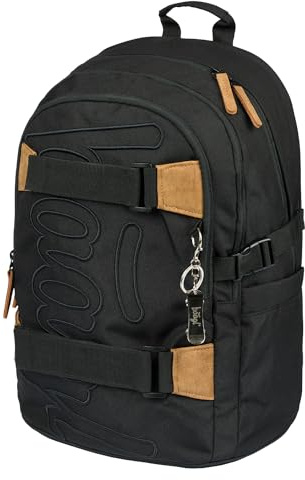 Baagl Schulrucksack für Jungen Mädchen Teenager - Skateboard Rucksack - Kinderrucksack mit Laptopfach und Brustgurt für Schule, Weiterführendeschule, Mittelschule