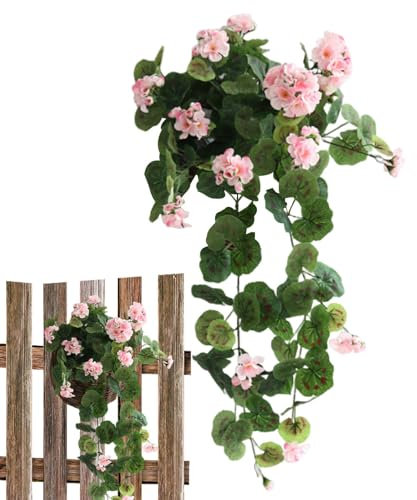 Bexdug Künstliche Begonien für den Außenbereich,Begonien-Kunstblumen - Simulierte dekorative Begonie - UV-beständige künstliche Blume, künstliche künstliche Blumen, lichtbeständige künstliche Blumen