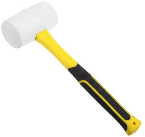 CIYODO Gummihammer Mit Ergonomischem Griff Gummihammer Für Fliesenverlegung Robuster Kunststoffhammer Mit Elastischem Kopf Für Holzarbeiten Und Bodenleger Hochwertiges Werkzeug Für