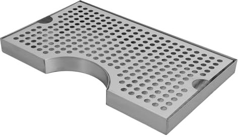 Mikinona Beer Dispenser Drip Tray Kegerator Drip Catcher Stainless Steel Drainer Tray Kegerator Accessories Sleek Design