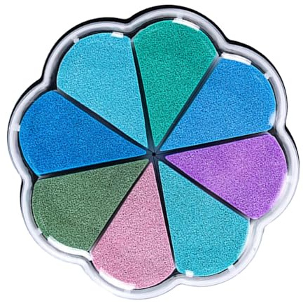 Stempelkissen, waschbare Stempelkissen für Blumenform, 8 Farben, waschbare Stempelkissen | Stempelkissen für Fingerabdrücke, Stempelfarbe für Leder,
