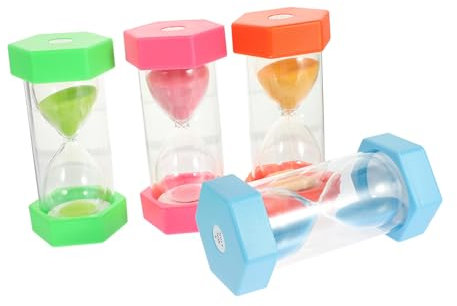 Alipis 4 Sätze Sanduhr-Timer Sand Zahnputz-Timer Für Für Sanduhren Für Das Klassenzimmer Große Sanduhr Sanduhr Dekorativer Sand Bausatz Pulver 4 Stücke * 4