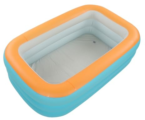Piscina Gonfiabile Pieghevole, Bambini Sicuri Pieghevole Stabile Piscina Gonfiabile Ecologica per il Giardino (1,5 m/5ft)