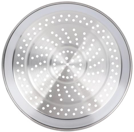 Mobestech Dampfgarer Edelstahl Dampfplatte Für 30cm Wok Lebensmittelecht Rostfrei Polierte Oberfläche Vielseitig Zum Dämpfen Von Fisch Gemüse Und Mehr