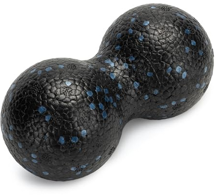 XTREXO Doppel-Massageball mit 8 cm Durchmesser in Rosa und Schwarz bietet Entspannung und verbesserte Konditionierung Massage-Roller mit glatter Oberfläche für die tägliche Erholung (Blau)