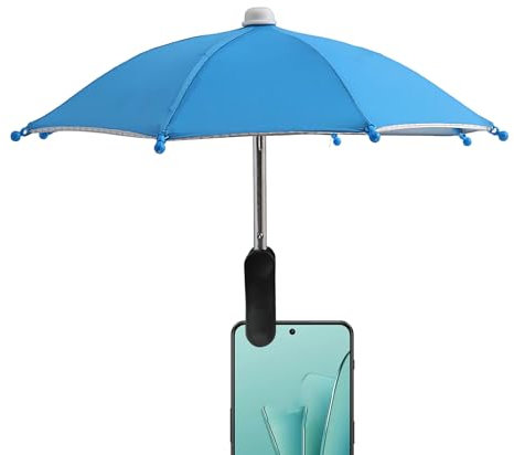 Phone Umbrella For Sun Protection, Phone Umbrella For Shade, Adjustable UV Protection Anti-Glare Sun Visor, Portable Screen Shield For Outdoor Driving, Beach, Travel