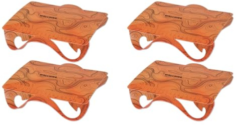 Generic 68g Tablero de corte de PP al aire libre Tabla de campamento Portal Portes Plegables Mini Tablero de corte plegable para accesorios para acampar-Orange 4pcs