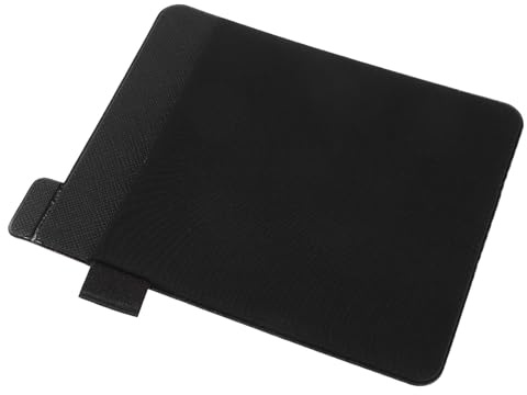LOLIPPYY Soporte Adhesivo para Ratón de Portátil Negro Funda Textil Protectora con Ranura para Bolígrafo Estuche Portátil para Ratones Inalámbricos Adecuado para Viajes Oficina y