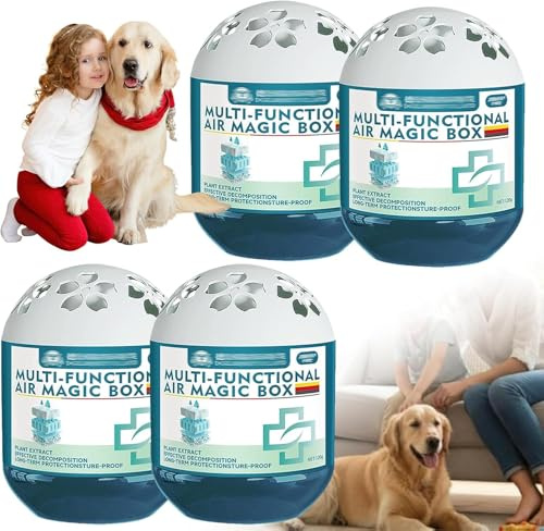 Indoor Air Purification Dust Removal Magic Box, 120g Multi Functional Air Magic Box Dust Cleaner, Automatic Dust-Sucking and Plant-Based, No Electricity & Noise, Ues For Any Room, Day And Night