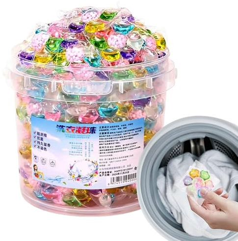 100 Pezzi Capsules Di Detersivo Per Bucato 7 In1, Perle Profumate Per Una Pulizia Profonda, Detersivo Concentrato, Capsules DiDetersivo Liquido Profumato A Lunga Durata Per Jeans Asciugamani Camicett