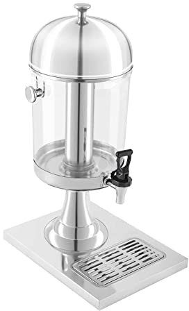 Royal Catering Dispenser per bevande Distributore RCSD-1 (1 x 7 litri, Bicchieri a 14,5 cm, cilindro per il ghiaccio in acciaio inox)