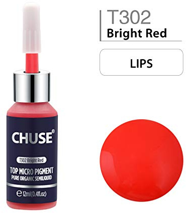 CHUSE PMU Lippenpigmente 0,4 oz/12ml (T302 Hellrot)