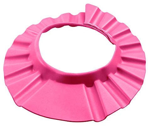 BESTOMZ Baby Shampoo Schutz, einstellbare Bad Schutz Duschhaube für Baby Kinder (Rosa)