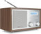 Blaupunkt Nostalgieradio RXD 180 DAB+ mit AUX IN und Bluetooth, UKW PLL Radio mit RDS, 5 Watt RMS, LC-Farbdisplay, Küchenradio mit einfacher Bedienung, mit Kopfhöreranschluss, Drehregler, Walnuss