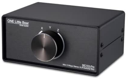 Nobsound 1-IN-3-OUT XLR Audio Switch, Balanced Audio Converter, 3-Way Stereo Passive Audio Selector Switcher (MC103 Pro 3-OUT)