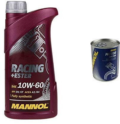 1L Motoröl MANNOL Racing+Ester 10W-60 1x MANNOL Motor Doctor ADDITIV