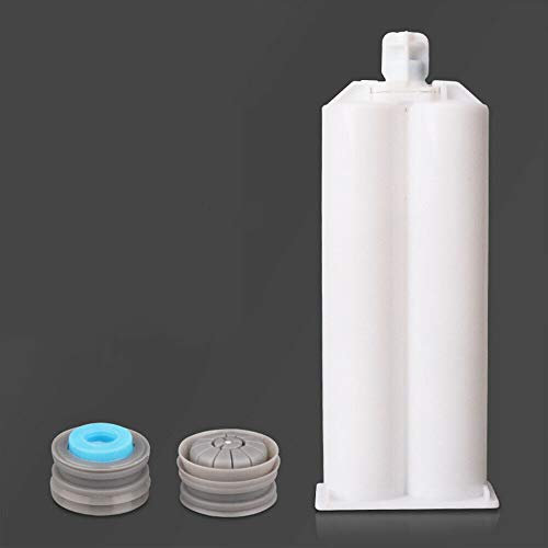 AB Glue Tube POWERTOOL Dual Glue Cartridge 50ml 1:1 Polyurethane AB Epoxy Resin Two Component Dispenser Tube for Industrial Glue Applicator