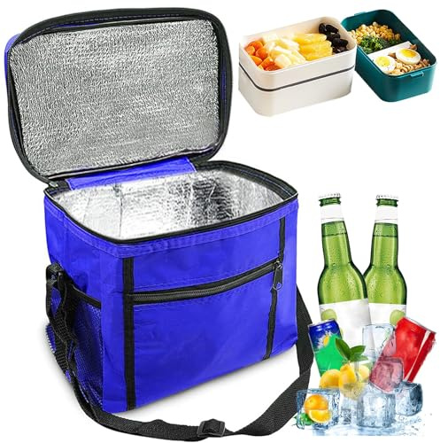 Kühltasche Faltbar,10L Picknicktasche Kühltasche,Lunch Tasche,Kühltasche Eistasche,Kühltasche Mini Faltbar,Minikühltaschen,Thermotasche Faltbar Klein,Isoliertasche Lunch,Kühlbox für Picknick