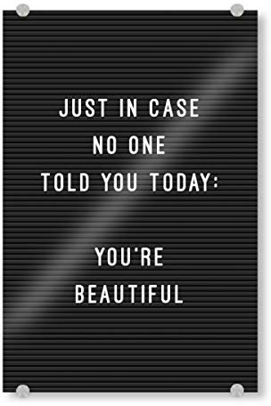 artboxONE Acrylglasbild 150x100 cm Typografie Letterboard You're Beautiful - Bild Letter Blackboard Board
