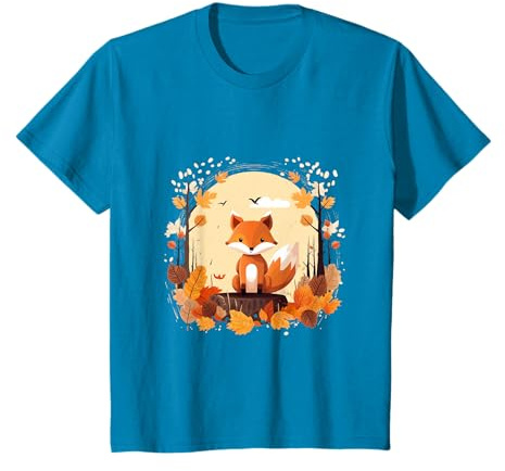 Mode Enfant - Automne Renards Feuilles Saisons T-Shirt