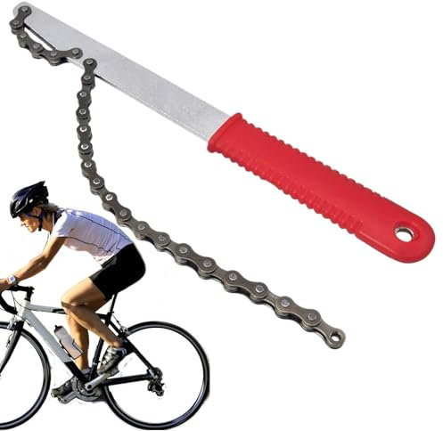 Herramienta de extracción de casete de bicicleta, herramienta de extracción de piñones de acero al carbono para bicicletas, llave de extracción de rueda libre - Látigo de cadena de bicicleta