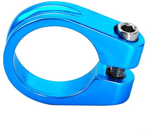 Fahrradsitzklemme, QC100 Dead Fly Lock Sitzrohrklemme, Fahrradsitzrohrklemme, Fahrradsattelhalterung, Sattelklemme aus Legierung (28,6 mm blau)