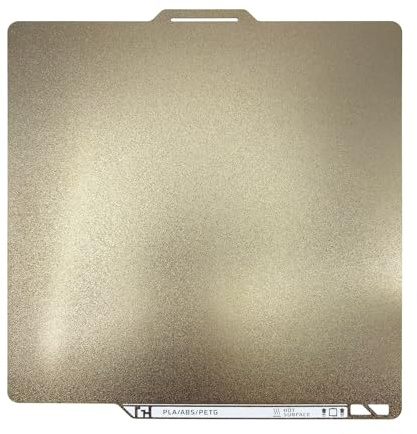 HIKUDIY Piastra di stampa PEI migliorata spessore 0,77 mm con codice QR, 257 × 257 mm Piastra di stampa in acciaio per molle strutturata su entrambi i lati per Bambu Lab P2S/X1/X1C/X1E/P1P/P1S/A1