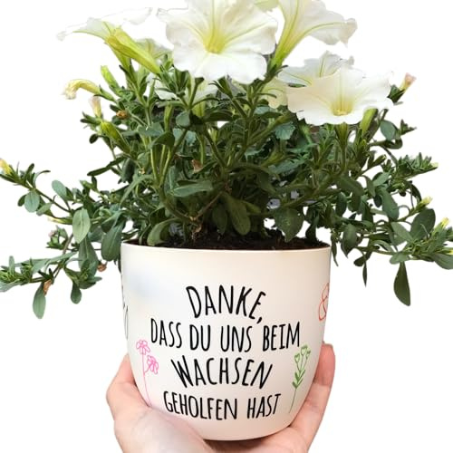Generisch Blumentopf Danke, DASS du Mir/Uns beim Wachsen geholfen hast - Abschiedsgeschenk Lehrer oder Erzieher - Danke Sagen