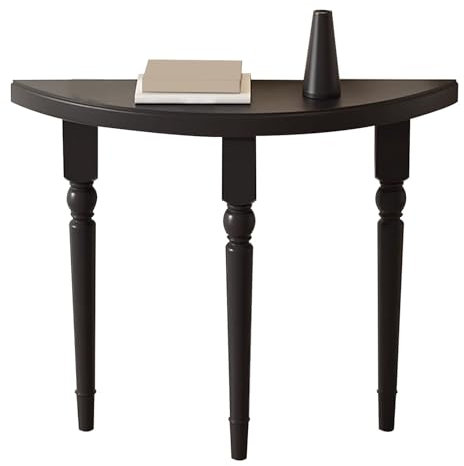 LYXXJRYBHD Consolle Ingresso, Tavolo da Consolle a Mezzaluna, Tavolo da Divano, Lavorazione a Rilievo, per Soggiorno, Corridoio, Foyer, Facile da Montare(47.2in/120cm)
