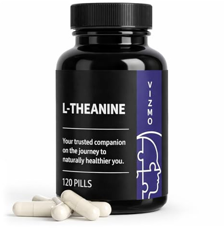 L-Theanin 200mg - 120 Veganska Kapslar för Koncentration, Avslappning och Stressreducering – Naturligt Nootropikum för Fokus och Sömnkvalitet – Högdos, Lättsmält, GMO-fri, Laboratorietestad
