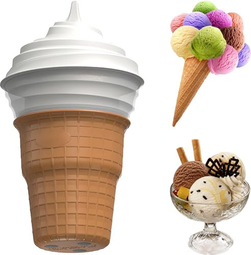 Sorbetières Italiennes, sorbetières Portables, sorbetières Maison 450 ML pour sorbets, Glaces, Milkshakes et yaourts glacés pour la Cuisine